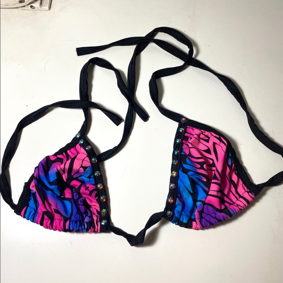 Purple pink woman’s sexy swim wear top - Picture 1 of 4